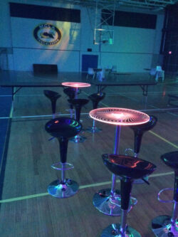 Light up Hi-Top Tables / Bar Stools Light up Hi-Top Tables / Bar Stools
